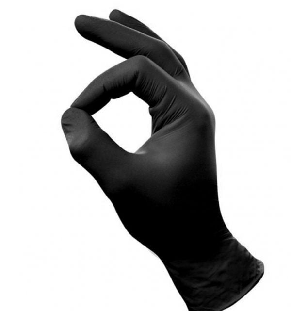 Nitrile zwart poedervrije extra strong handschoenen